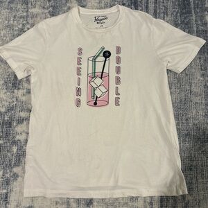 Original Penguin White Tee with Pink Graphic